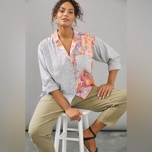 Anthropologie Maeve Clarissa Button Down Shirt